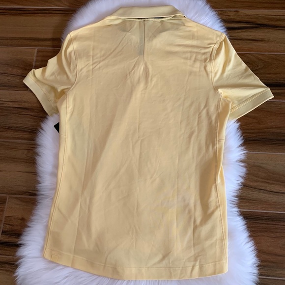 Lululemon men’s short sleeve yellow polo shirt new - Picture 3 of 4